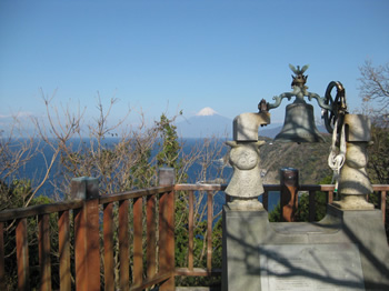 恋人岬。富士山が見えます。